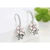 Pink Cherry Blossom Daisy Jewelry Set-Sterling Silver-Pretty in Pink