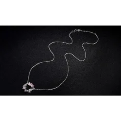 Pink Cherry Blossom Daisy Jewelry Set-Sterling Silver-Pretty in Pink