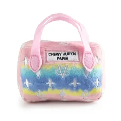 Pink Ombre Chewy Vuiton Handbag Dog Toy