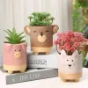 Pink Piggy Planter Decorative Planter
