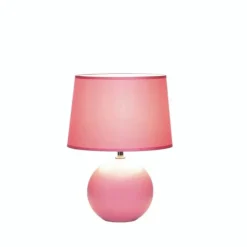 Pink Round Base Table Lamp