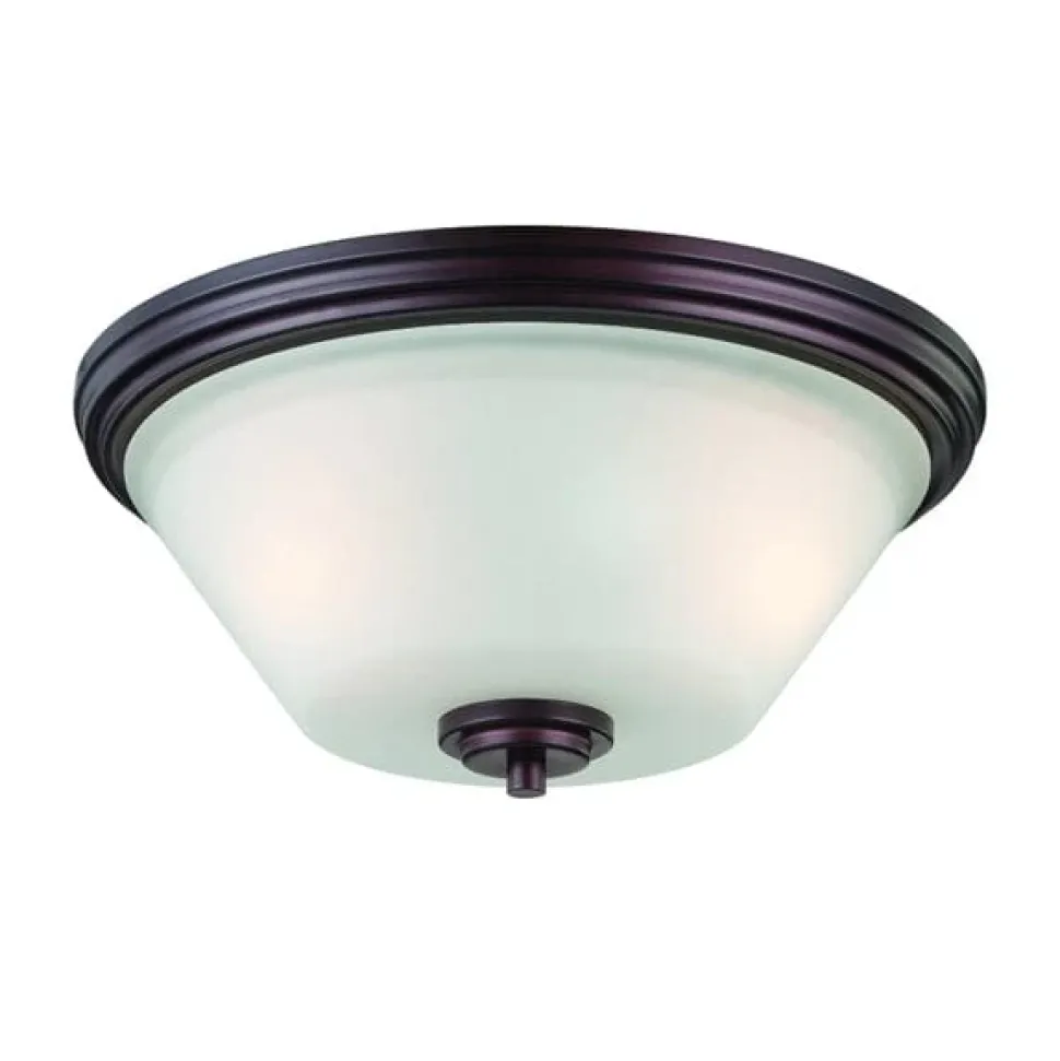 Pittman 2-Lght Ceiling Lamp Sienna Bz