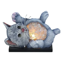 Playful Kitten Decorative Lamp or Night Light Handmade