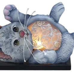 Playful Kitten Decorative Lamp or Night Light Handmade