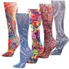 Plus Size Pretty Compression Socks, Look Cute while helping rescued animals!