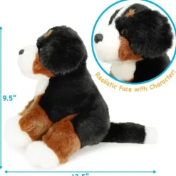 Plush Bernese Mountain Dog 12.5 Inch Stuffed Dog Plush Toy