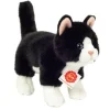 Plush Black and White Tuxedo Cat Standing 20 cm - plush soft toy by Teddy Hermann