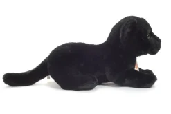 Plush Black Baby Panther Lying Down by Teddy Hermann