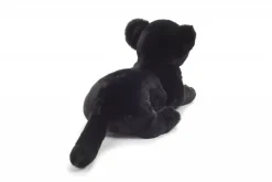 Plush Black Baby Panther Lying Down by Teddy Hermann