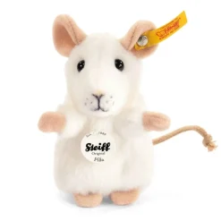 Plush Brown and White Mice by Steiff Handmade
