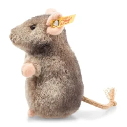 Plush Brown and White Mice by Steiff Handmade