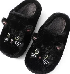 Plush Cat Slippers Super Soft & Comfortable