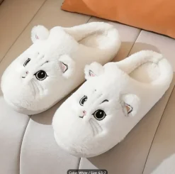 Plush Cat Slippers Super Soft & Comfortable
