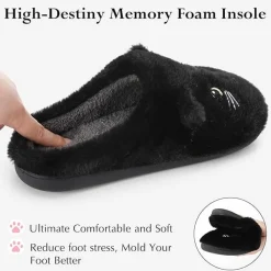Plush Cat Slippers Super Soft & Comfortable
