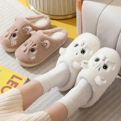 Plush Cat Slippers Super Soft & Comfortable