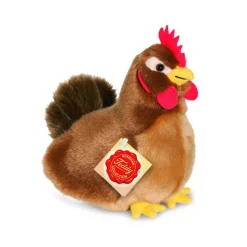 Plush Chickens Hen and Rooster Eco Friendly by Teddy Hermann Cute! brown 16 cm