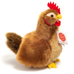Plush Chickens Hen and Rooster Eco Friendly by Teddy Hermann Cute! brown 16 cm