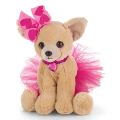 Plush Chihuahua with Pink Tutu and Bows Super Cute!
