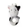 Plush Cow Ring Rattle and Snuggler for Babies