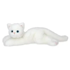 Plush Floppy Cats! Siamese,Tabby,Gray or Orange Tabby, White, Black Plush Kitty Cats Lifelike-Bearington Collection
