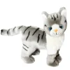 Plush Gray Tabby Cat Stuffed Animal by Auswella