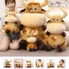 Plush Horned Brown Cow Toy Stuffed Cow*