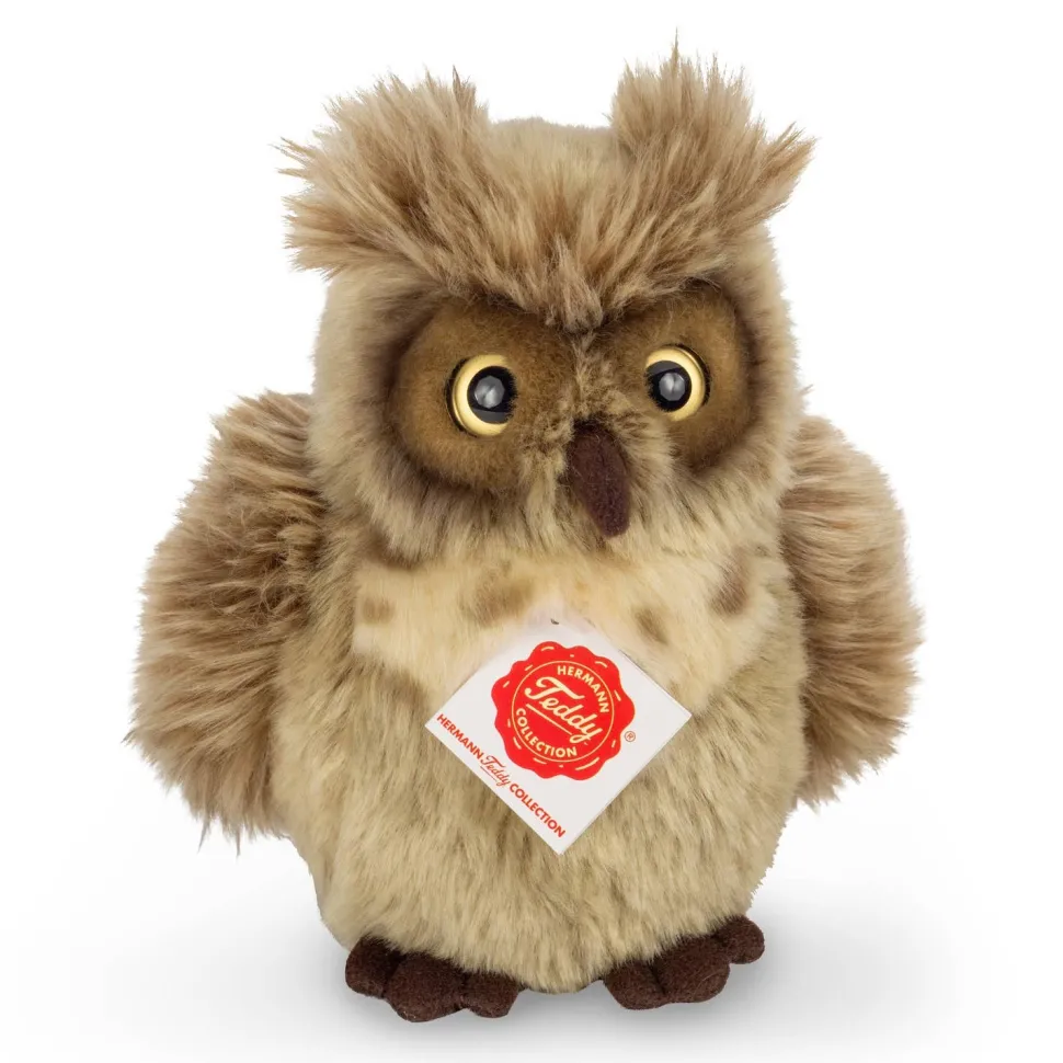 Plush Horned Owl 17 cm plush toy by Teddy Hermann-SO CUTE!