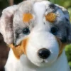 PLUSH Large Blue Merle Australian Shepherd