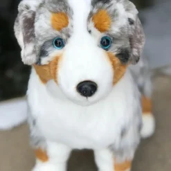 PLUSH Large Blue Merle Australian Shepherd