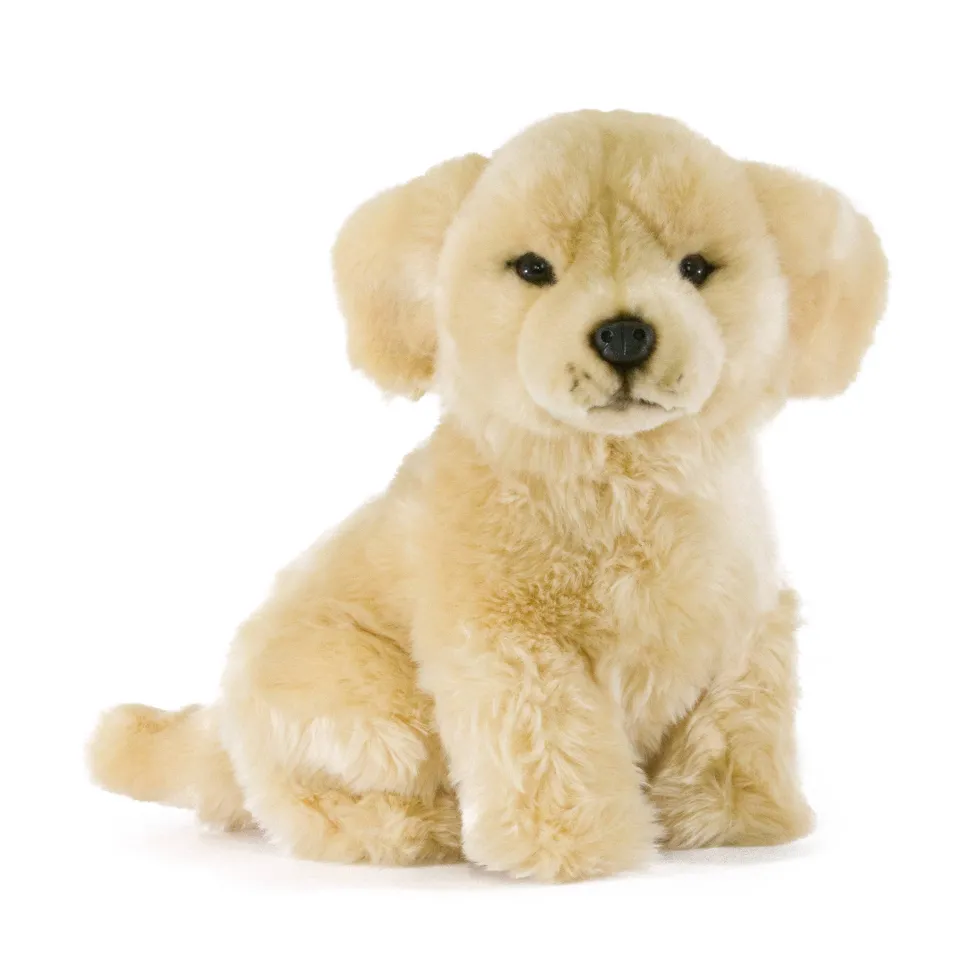 Plush Lifelike Golden Retriever Puppy Small Size 28cm/11"