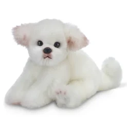 Plush Maltese Angel Fluffy White Puppy Dog