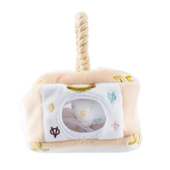 Plush Parody Pet Chew Toy White Chewy Vuiton Interactive Trunk for Dogs Fun Dog Toy