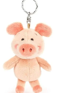 Plush Pig Keychains, 4" Stuffed Piggy 4 Varieties