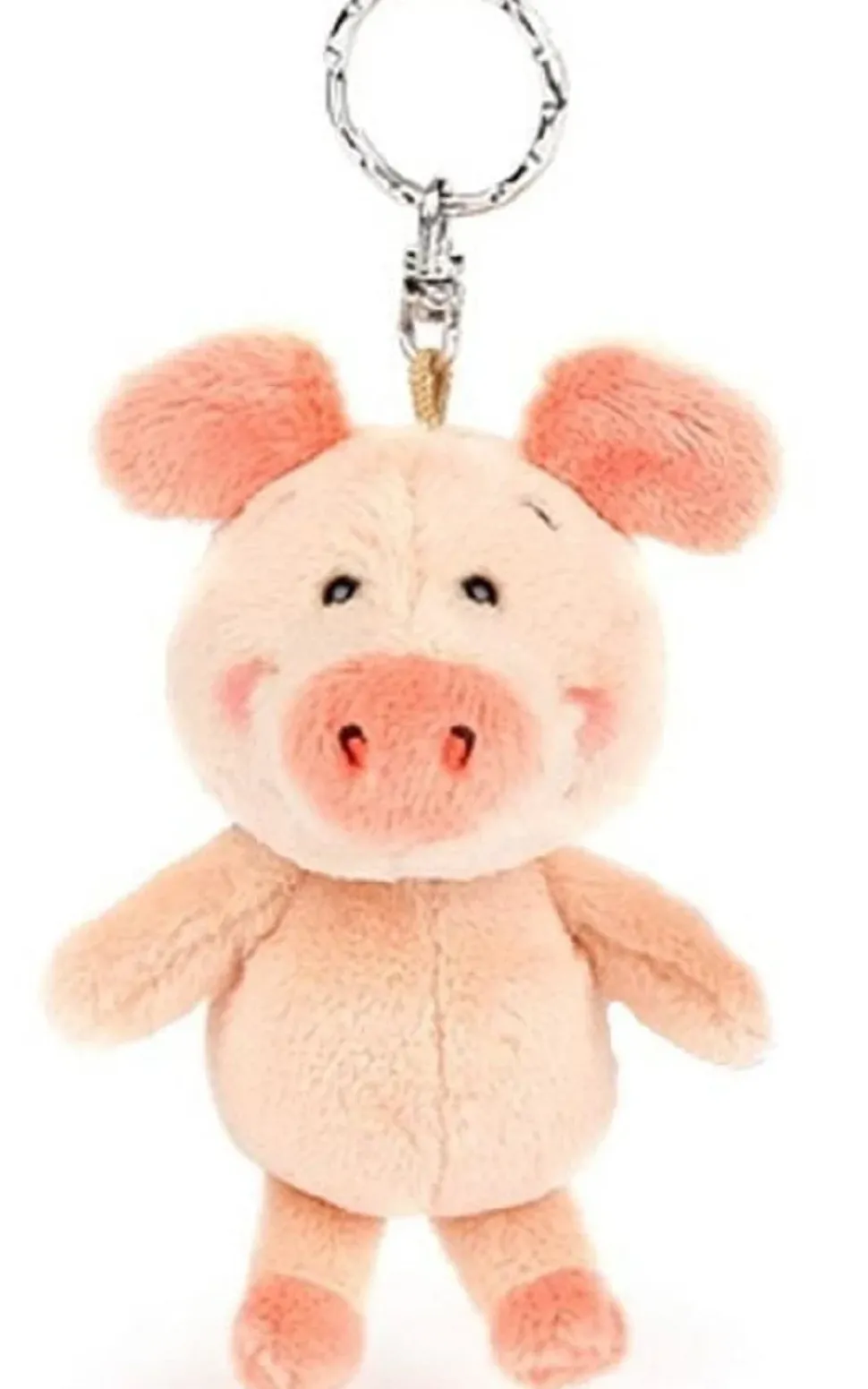 Plush Pig Keychains, 4" Stuffed Piggy 4 Varieties