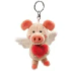 Plush Pig Keychains, 4" Stuffed Piggy 4 Varieties