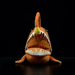 Plush Realistic Lantern Angler Fish Brown Stuffed Animal