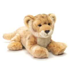 Plush Realistic Lioness Lying 32 cm - Eco-friendly plush toy by Teddy Hermann