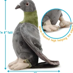 Plush Realistic Pigeon 9 Inch Stuffed Animal