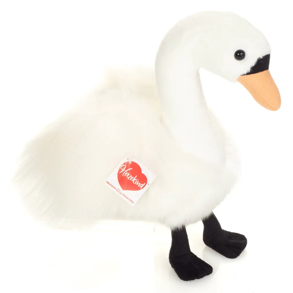 Plush Realistic Swan 25 cm - Teddy Hermann FIne Plush Toys