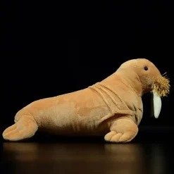 Plush Realistic Walrus with Mustache and Tusks!