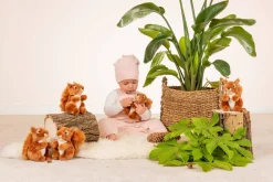 Plush Red Squirrel with Tufted Ears 14 cm - plush toy by Teddy Hermann