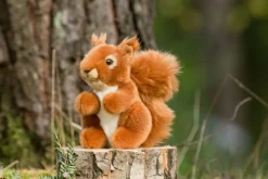 Plush Red Squirrel with Tufted Ears 14 cm - plush toy by Teddy Hermann