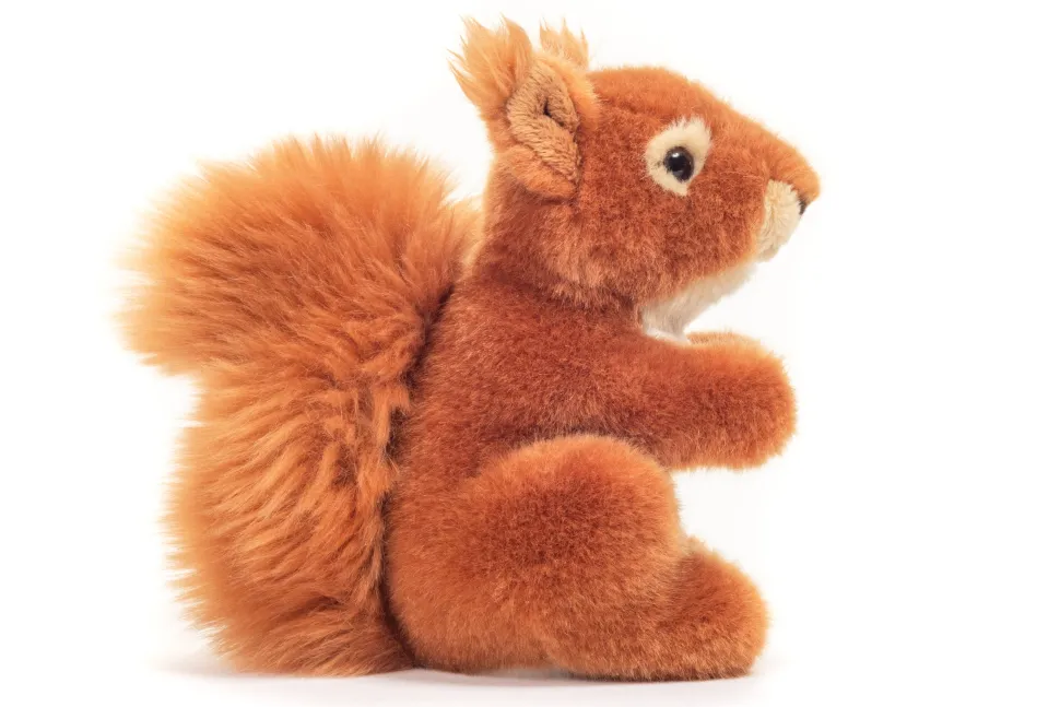 Plush Red Squirrel with Tufted Ears 14 cm - plush toy by Teddy Hermann