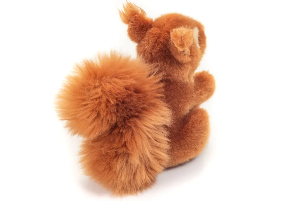 Plush Red Squirrel with Tufted Ears 14 cm - plush toy by Teddy Hermann
