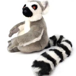 Plush Ring-Tailed Lemur 21 Inch Realistic Stuffed Animal