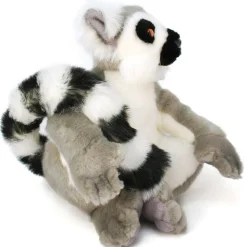 Plush Ring-Tailed Lemur 21 Inch Realistic Stuffed Animal