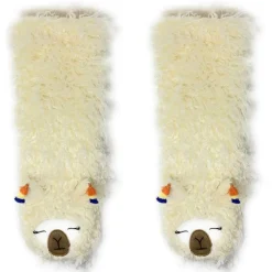 Plush Shaggy Llama Knee High Slipper Socks Beautiful, Cute, Luxurious! *