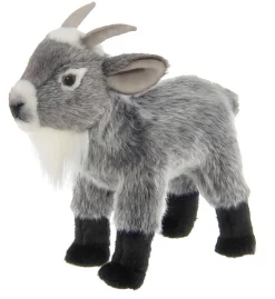 Plush Silver and Black Goat by Bearington Lifelike! *