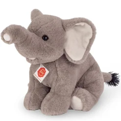 Plush Sitting Elephant 35 cm by Teddy Hermann