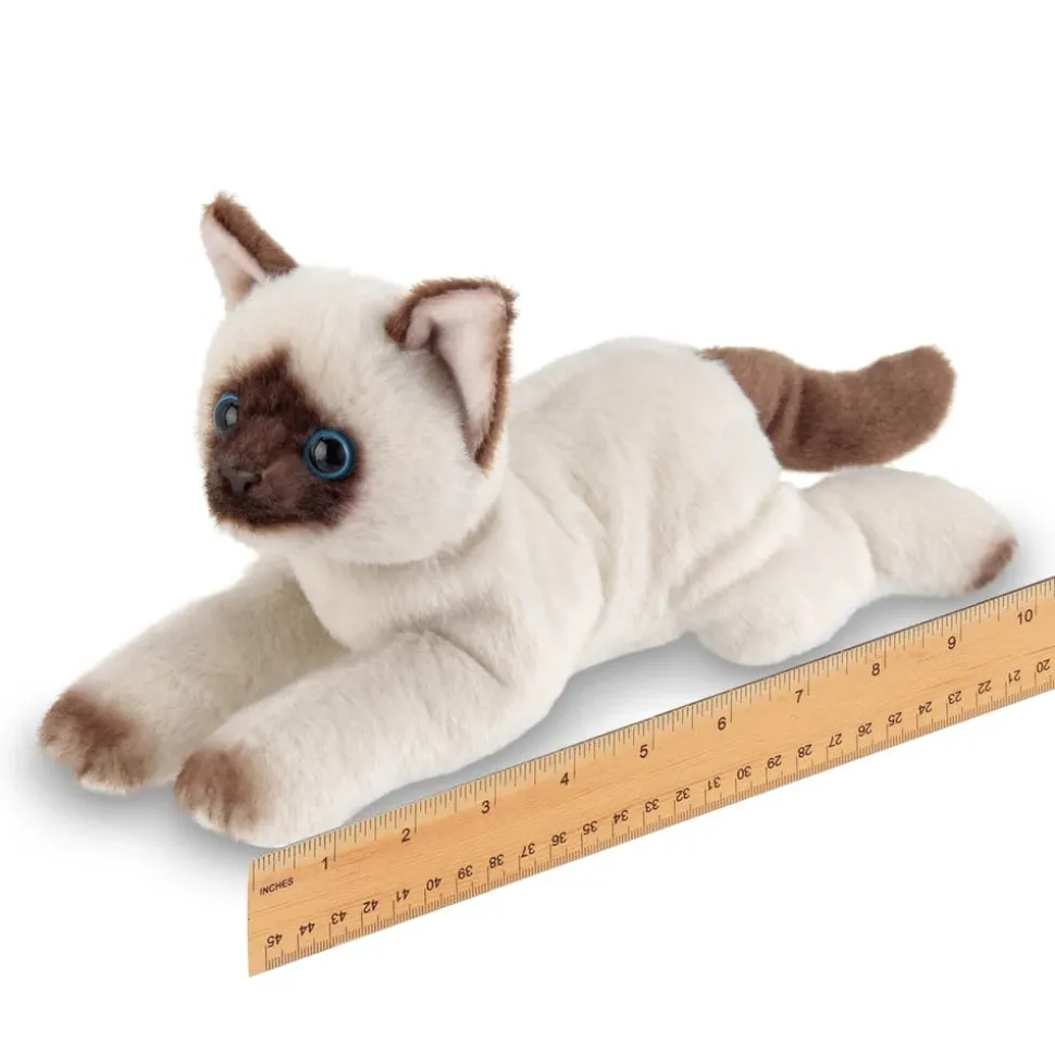 Plush Small Siamese Cat Floppy Lifelike and Loveable!